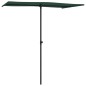 vidaXL Sombrilla de jardín con palo de aluminio verde 180x110 cm 