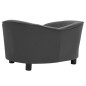 vidaXL Sofá para perros felpa y cuero sintético gris oscuro 69x49x40 cm vidaXL Sofá para perros felpa y cuero sintético gris oscuro 69x49x40 cm