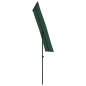 vidaXL Sombrilla de jardín con palo de aluminio verde 180x110 cm 