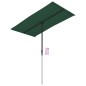 vidaXL Sombrilla de jardín con palo de aluminio verde 180x110 cm 