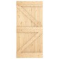 vidaXL Puerta corredera con herrajes madera maciza de pino 100x210 cm vidaXL Puerta corredera con herrajes madera maciza de pino 100x210 cm