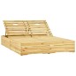 vidaXL Tumbona doble y cojines madera pino impregnada verde vidaXL Tumbona doble y cojines madera pino impregnada verde