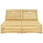 vidaXL Tumbona doble y cojines madera pino impregnada verde vidaXL Tumbona doble y cojines madera pino impregnada verde