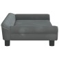 vidaXL Sofá para niños de terciopelo gris oscuro 100x50x26 cm vidaXL Sofá para niños de terciopelo gris oscuro 100x50x26 cm