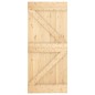 vidaXL Puerta corredera con herrajes madera maciza de pino 90x210 cm vidaXL Puerta corredera con herrajes madera maciza de pino 90x210 cm