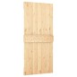 vidaXL Puerta corredera con herrajes madera maciza de pino 90x210 cm vidaXL Puerta corredera con herrajes madera maciza de pino 90x210 cm