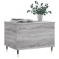 vidaXL Mesa de centro madera contrachapada gris Sonoma 60x44,5x45 cm