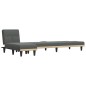 vidaXL Sofá cama en forma de L tela gris oscuro 255x140x70 cm vidaXL Sofá cama en forma de L tela gris oscuro 255x140x70 cm