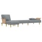 vidaXL Sofá cama en forma de L tela gris claro 279x140x70 cm vidaXL Sofá cama en forma de L tela gris claro 279x140x70 cm