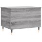 vidaXL Mesa de centro madera contrachapada gris Sonoma 60x44,5x45 cm