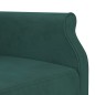 vidaXL Sofá cama en forma de L terciopelo verde oscuro 271x140x70 cm vidaXL Sofá cama en forma de L terciopelo verde oscuro 271x140x70 cm