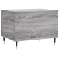 vidaXL Mesa de centro madera contrachapada gris Sonoma 60x44,5x45 cm