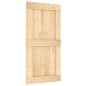 vidaXL Puerta corredera con herrajes madera maciza de pino 100x210 cm