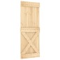 vidaXL Puerta corredera con herrajes madera maciza de pino 80x210 cm vidaXL Puerta corredera con herrajes madera maciza de pino 80x210 cm
