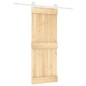 vidaXL Puerta corredera con herrajes madera maciza de pino 80x210 cm vidaXL Puerta corredera con herrajes madera maciza de pino 80x210 cm