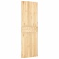 vidaXL Puerta corredera con herrajes madera maciza de pino 70x210 cm
