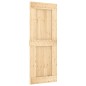 vidaXL Puerta corredera con herrajes madera maciza de pino 80x210 cm vidaXL Puerta corredera con herrajes madera maciza de pino 80x210 cm