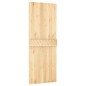 vidaXL Puerta corredera con herrajes madera maciza de pino 80x210 cm vidaXL Puerta corredera con herrajes madera maciza de pino 80x210 cm
