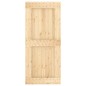 vidaXL Puerta corredera con herrajes madera maciza de pino 90x210 cm