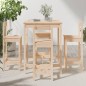vidaXL Set de mesa y taburetes altos jardín 5 pzas madera maciza pino vidaXL Set de mesa y taburetes altos jardín 5 pzas madera maciza pino