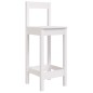 vidaXL Set de mesa y taburetes altos jardín 7 pzas madera pino blanco vidaXL Set de mesa y taburetes altos jardín 7 pzas madera pino blanco
