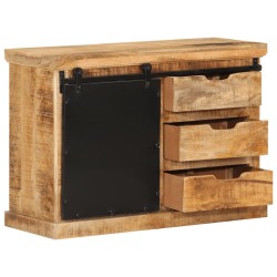 vidaXL Aparador de madera maciza de mango sin tratar 80x30x55 cm