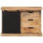 vidaXL Aparador de madera maciza de mango sin tratar 80x30x55 cm vidaXL Aparador de madera maciza de mango sin tratar 80x30x55 cm