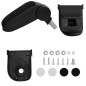 vidaXL Reposabrazos para coche ABS negro 15x35x(30-47) cm