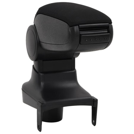 vidaXL Reposabrazos para coche ABS negro 15x35x(30-47) cm