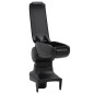 vidaXL Reposabrazos para coche ABS negro 15x35x(30-47) cm