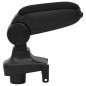 vidaXL Reposabrazos para coche ABS negro 15x35x(30-47) cm