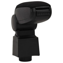 vidaXL Reposabrazos para coche ABS negro 12x34x(35-47) cm