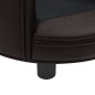 vidaXL Sofá para perros felpa y cuero sintético marrón 48x48x32 cm vidaXL Sofá para perros felpa y cuero sintético marrón 48x48x32 cm
