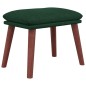 vidaXL Reposapiés de tela verde oscuro 45x29,5x35 cm vidaXL Reposapiés de tela verde oscuro 45x29,5x35 cm
