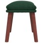 vidaXL Reposapiés de tela verde oscuro 45x29,5x35 cm vidaXL Reposapiés de tela verde oscuro 45x29,5x35 cm