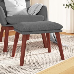 vidaXL Reposapiés de tela gris claro 45x29,5x35 cm