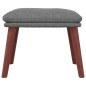 vidaXL Reposapiés de tela gris claro 45x29,5x35 cm vidaXL Reposapiés de tela gris claro 45x29,5x35 cm