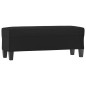 vidaXL Banco de cuero sintético negro 100x35x41 cm vidaXL Banco de cuero sintético negro 100x35x41 cm