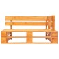 vidaXL Banco esquinero de palés para jardín madera marrón miel vidaXL Banco esquinero de palés para jardín madera marrón miel