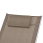 vidaXL Silla mecedora de jardín de textilene gris topo vidaXL Silla mecedora de jardín de textilene gris topo
