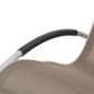 vidaXL Silla mecedora de jardín de textilene gris topo vidaXL Silla mecedora de jardín de textilene gris topo