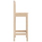 vidaXL Taburetes altos 2 uds madera maciza de pino 40x41,5x112 cm vidaXL Taburetes altos 2 uds madera maciza de pino 40x41,5x112 cm