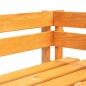 vidaXL Banco esquinero de palés para jardín madera marrón miel vidaXL Banco esquinero de palés para jardín madera marrón miel