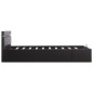 vidaXL Cama canapé hidráulica con LED cuero sintético negra 140x200 cm vidaXL Cama canapé hidráulica con LED cuero sintético negra 140x200 cm