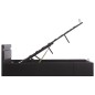 vidaXL Cama canapé hidráulica con LED cuero sintético negra 140x200 cm vidaXL Cama canapé hidráulica con LED cuero sintético negra 140x200 cm