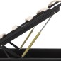 vidaXL Cama canapé hidráulica con LED cuero sintético negra 140x200 cm vidaXL Cama canapé hidráulica con LED cuero sintético negra 140x200 cm
