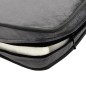 vidaXL Sofá para perros felpa y cuero sintético gris 81x43x31 cm