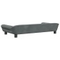 vidaXL Cama para perros de terciopelo gris oscuro 100x50x21 cm vidaXL Cama para perros de terciopelo gris oscuro 100x50x21 cm