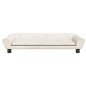 vidaXL Cama para perros de terciopelo crema 100x50x21 cm