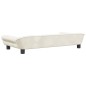 vidaXL Cama para perros de terciopelo crema 100x50x21 cm